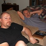 Me (tired), Dad (amused)