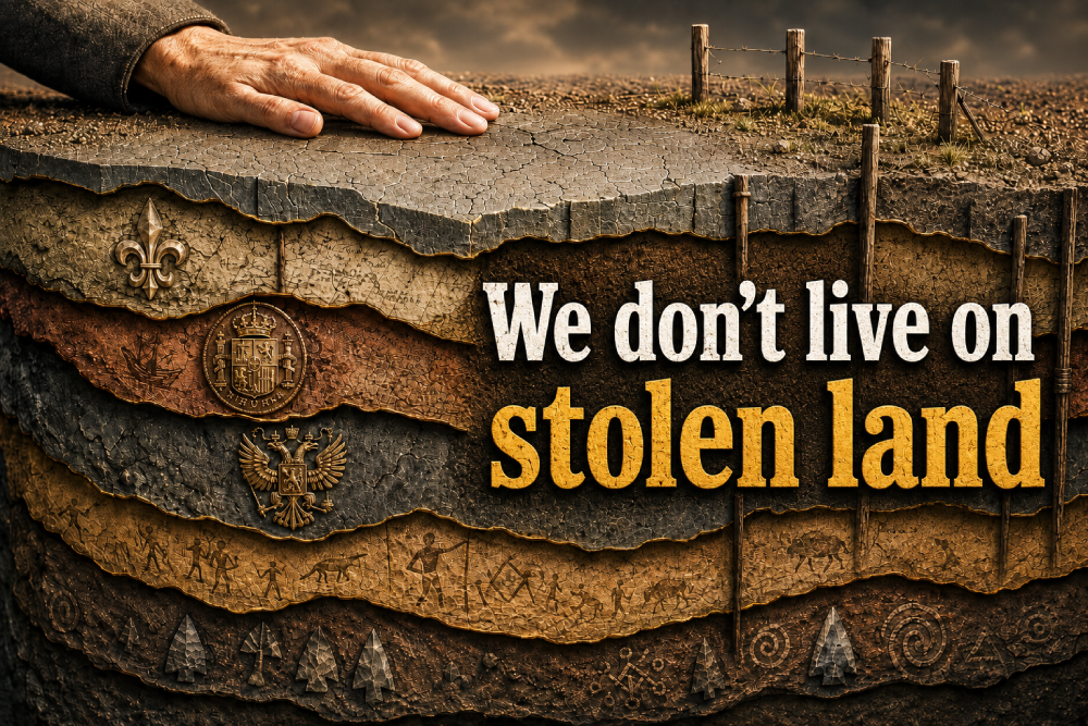 No. We Don't Live on Stolen Land