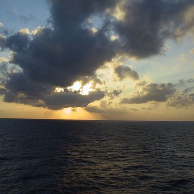 Under way -- Sunsets — 044